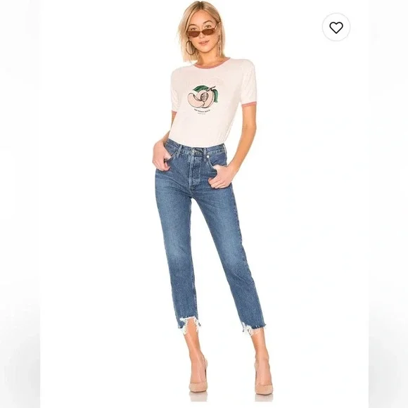 AGOLDE Riley High  Rise Straight-Leg Jeans in Veto - Picture 11 of 13